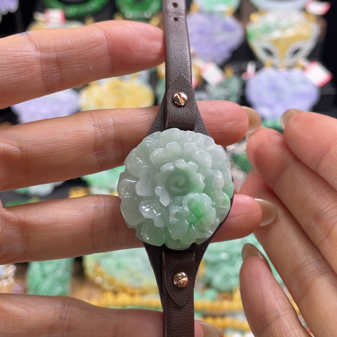 未镶嵌手链翡翠代编织