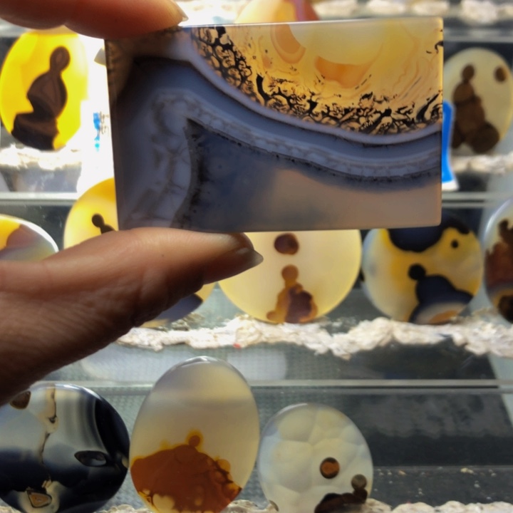 合金玛瑙/玉髓珠宝奇石110