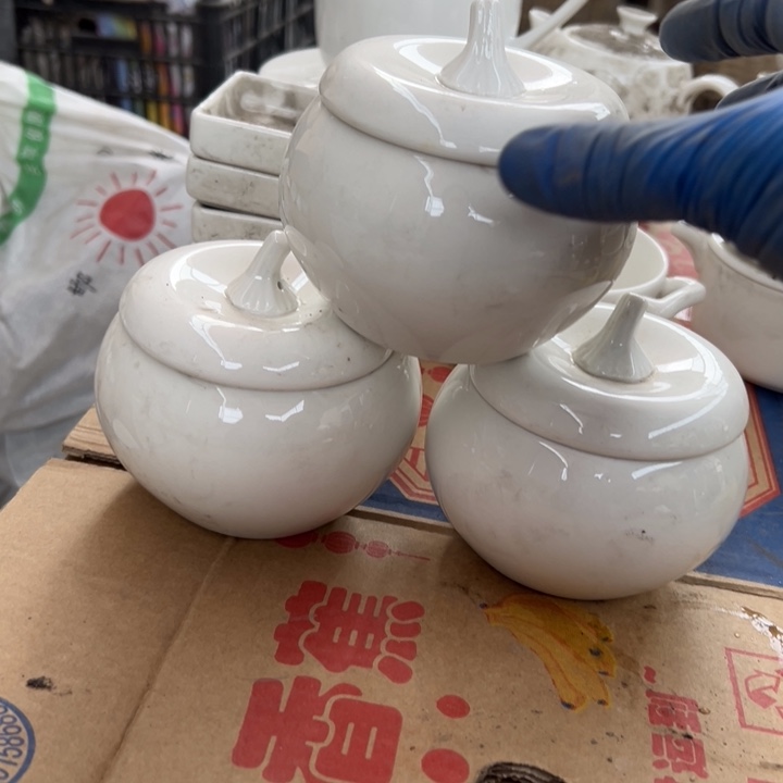 国营尾货四厂三角碗三个煤烧国营尾货四厂南瓜三套煤烧