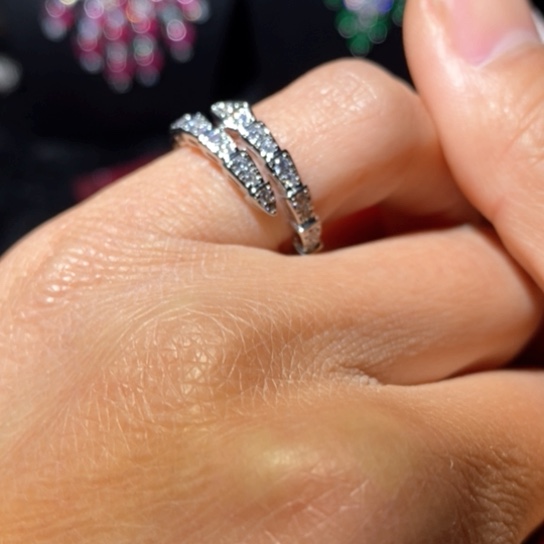 红宝石戒指银S925镶嵌