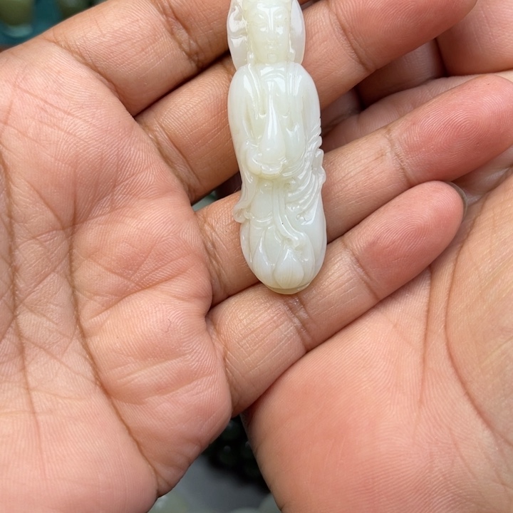 和田玉未镶嵌吊坠(不含链)