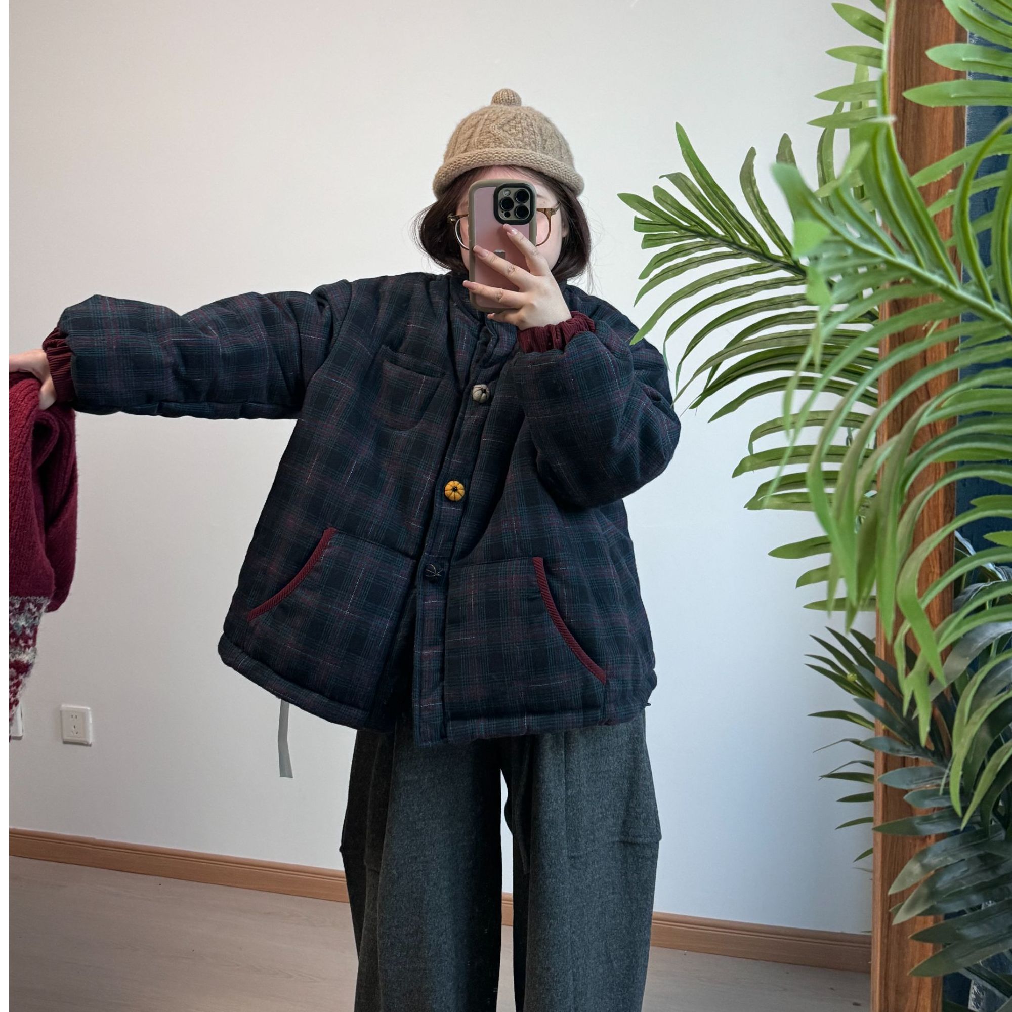 编码拍这里】壹壹家休闲风冬季慵懒风工装风日式INS风百搭时尚棉服