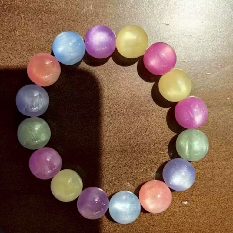 AD356七彩海云母-精品手串（无礼盒）