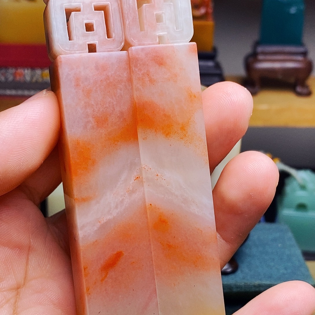 用***1寿山石印石对章印章