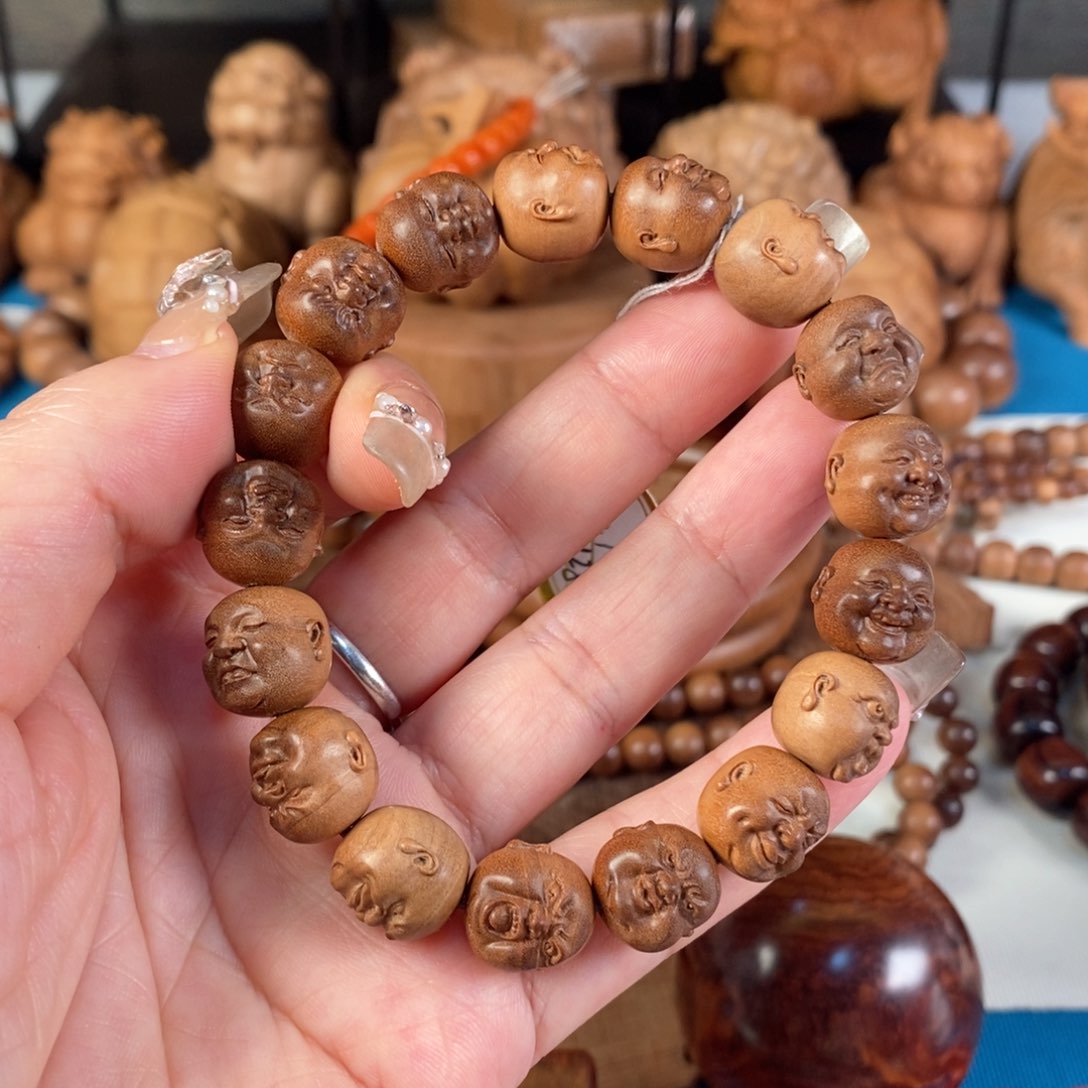 檀香木手串/手链老山檀香横纹黑肉1.2人生百态