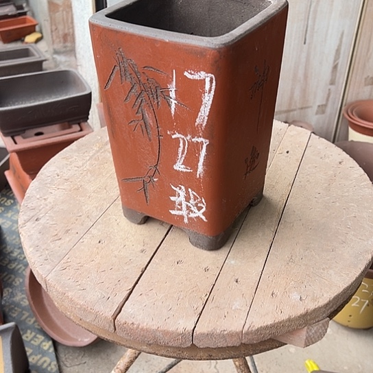 紫砂花盆透气花盆