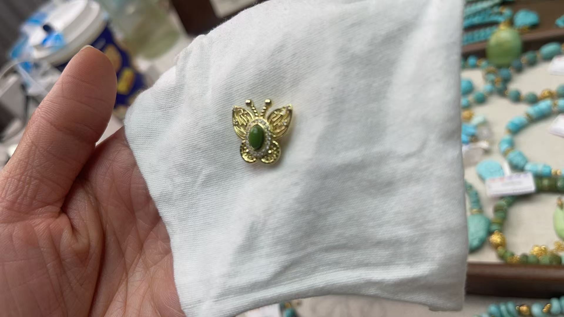雅致家绿松石手工百搭（多样性发其一）绿松石雕刻件
