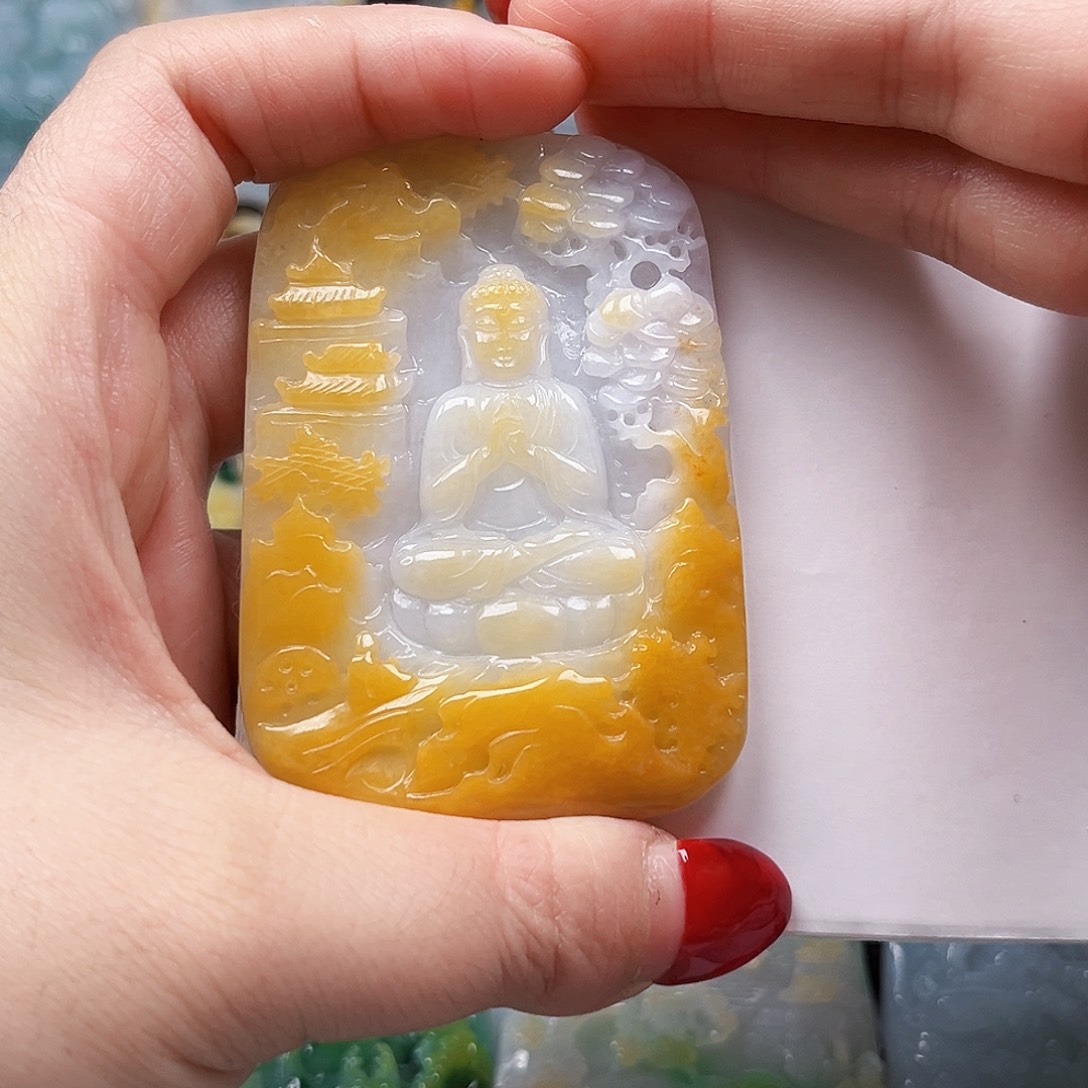 天***明翡翠未镶嵌颈饰翡翠