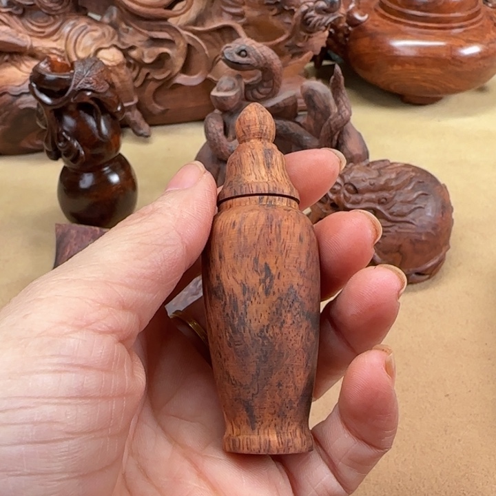 用***3黄花梨/降香黄檀小罐