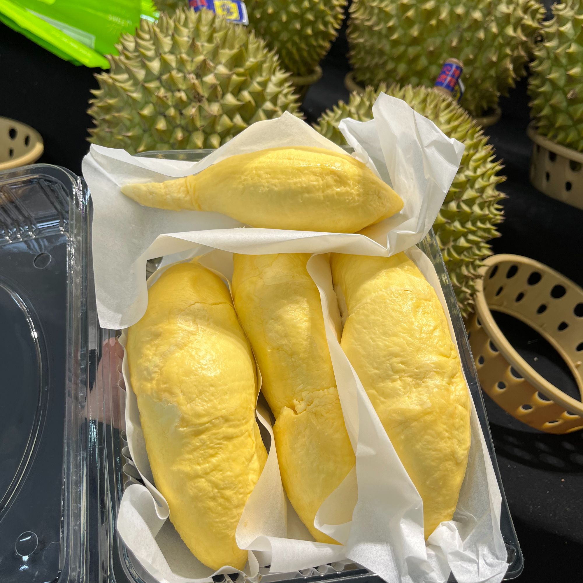 新鲜金枕榴莲3号核小500g金枕泰国