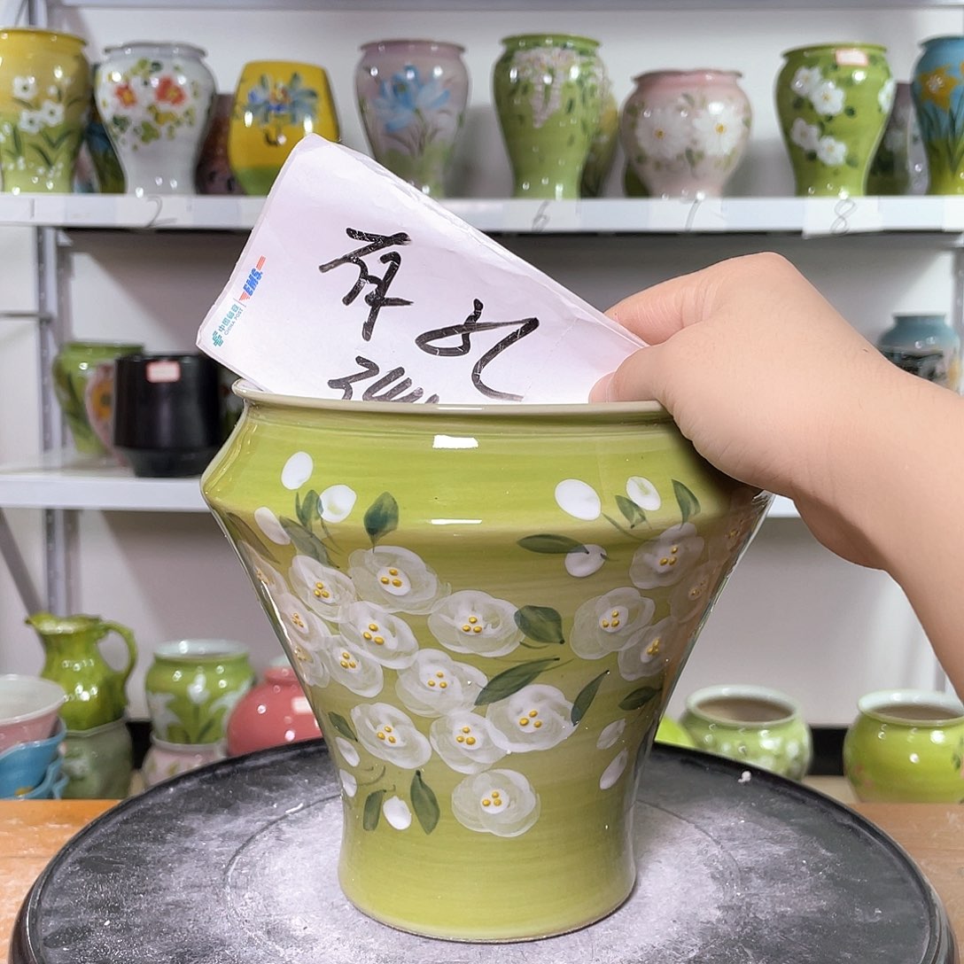 景德镇陶瓷花盆花器暇258