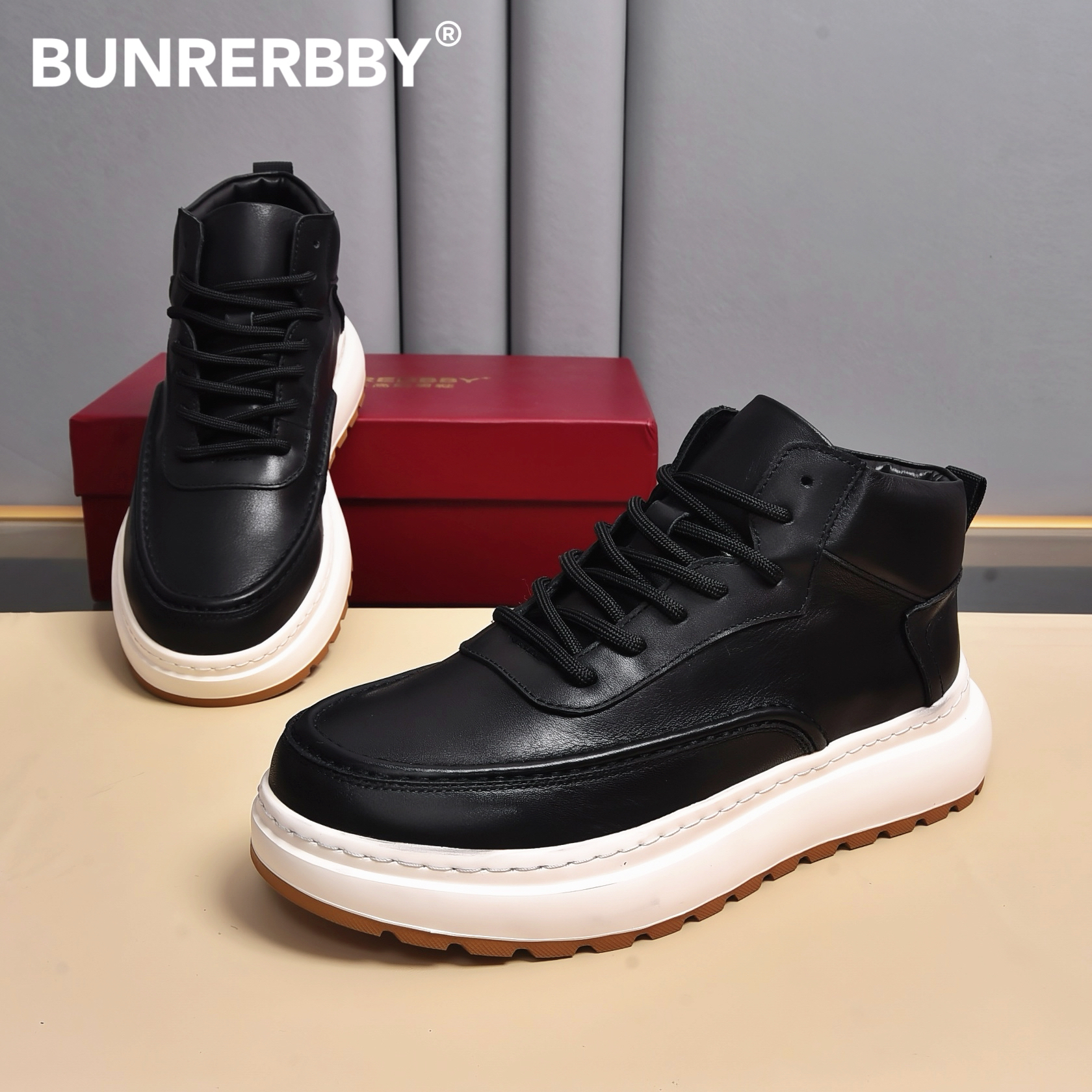 2025年新款【广州高端】冬季加绒真皮马丁靴男大棉鞋保暖牛皮雪地靴