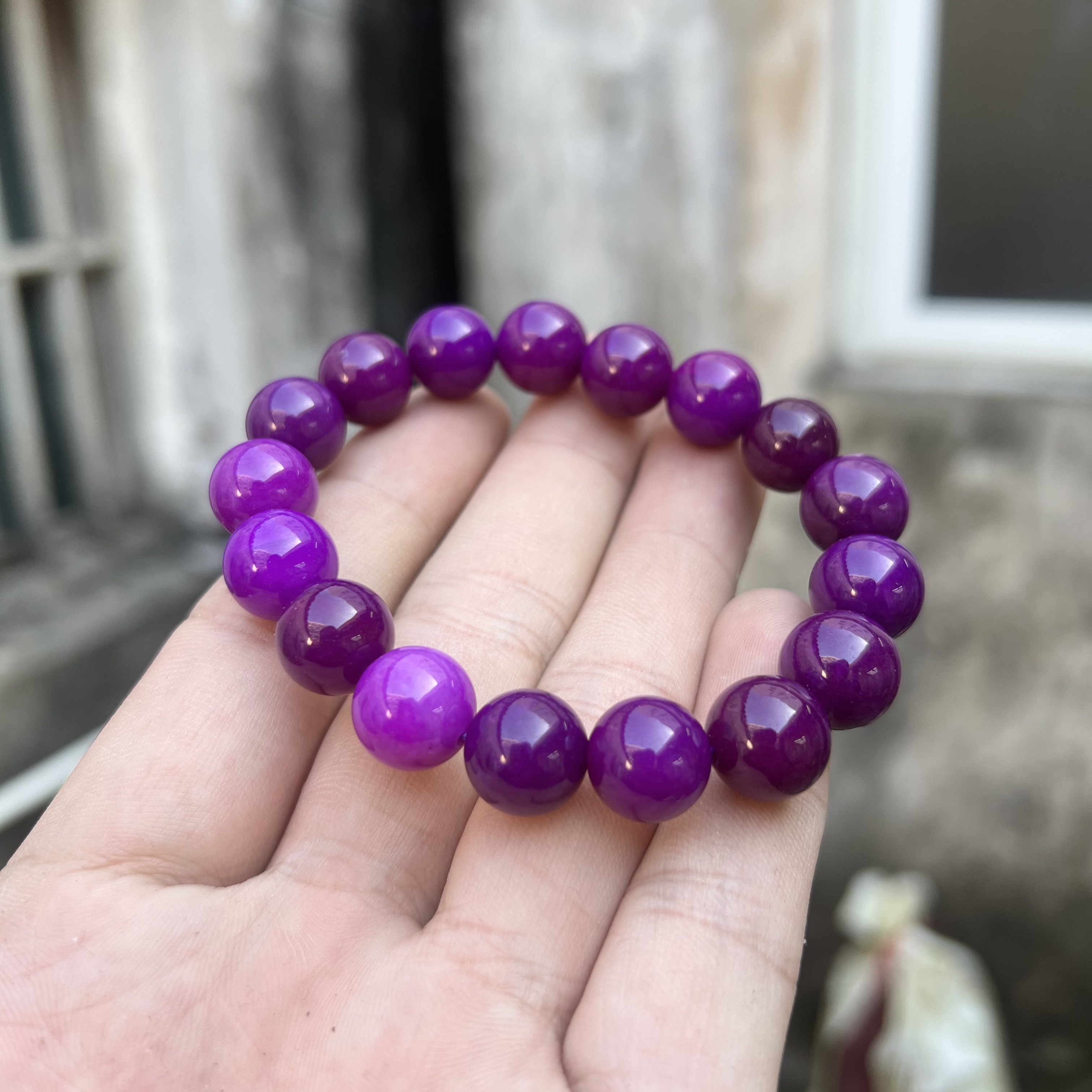 A689 紫苏单圈卡12mm手串国风素圈