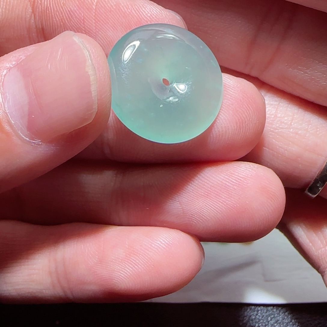 定制翡翠未镶嵌缅甸天然翡翠平安扣