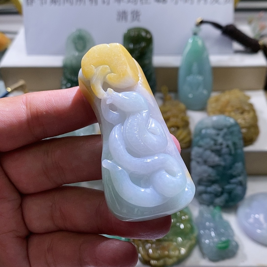 【闪购商品】翡翠颈饰未镶嵌蛇