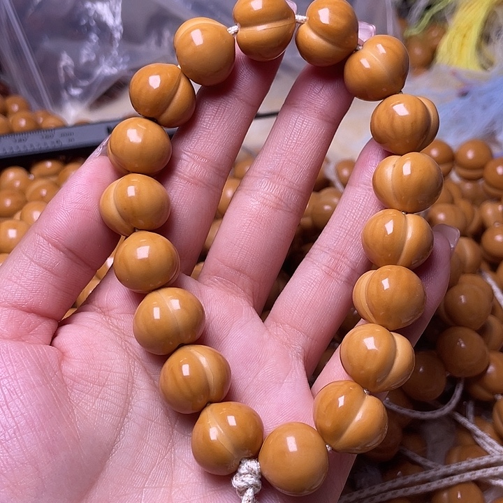 手串猴头核桃16尺寸镜面柯基屁桃手持全品无暇