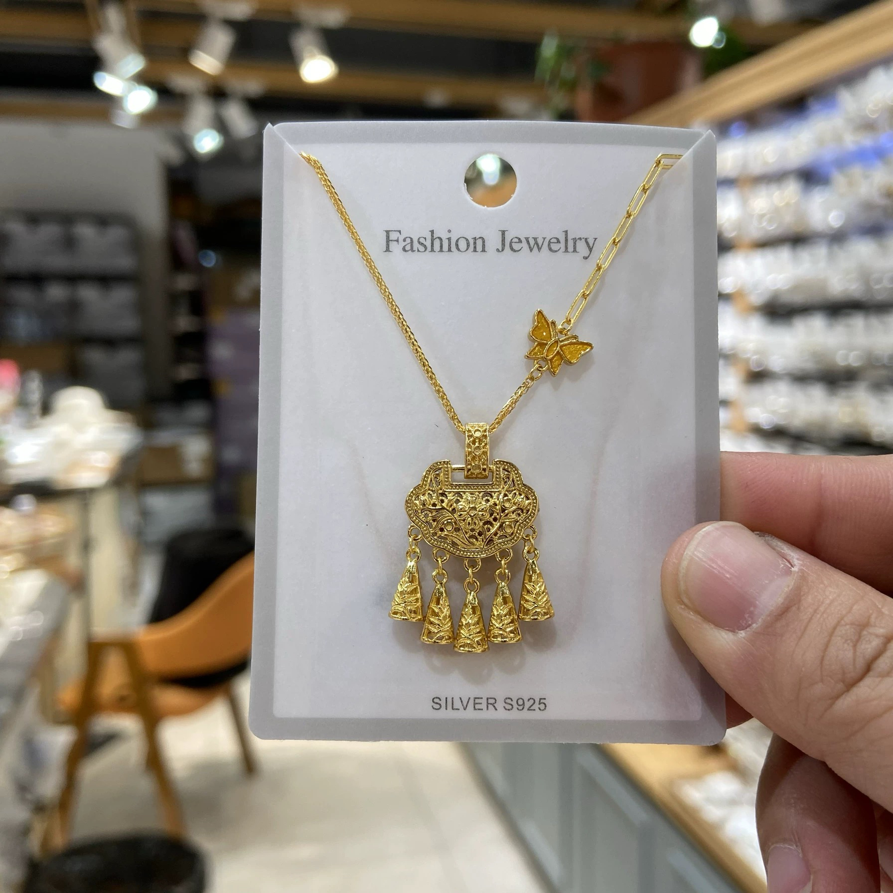 链子925银 高端定制新款s925纯银古法仿黄金工艺项链