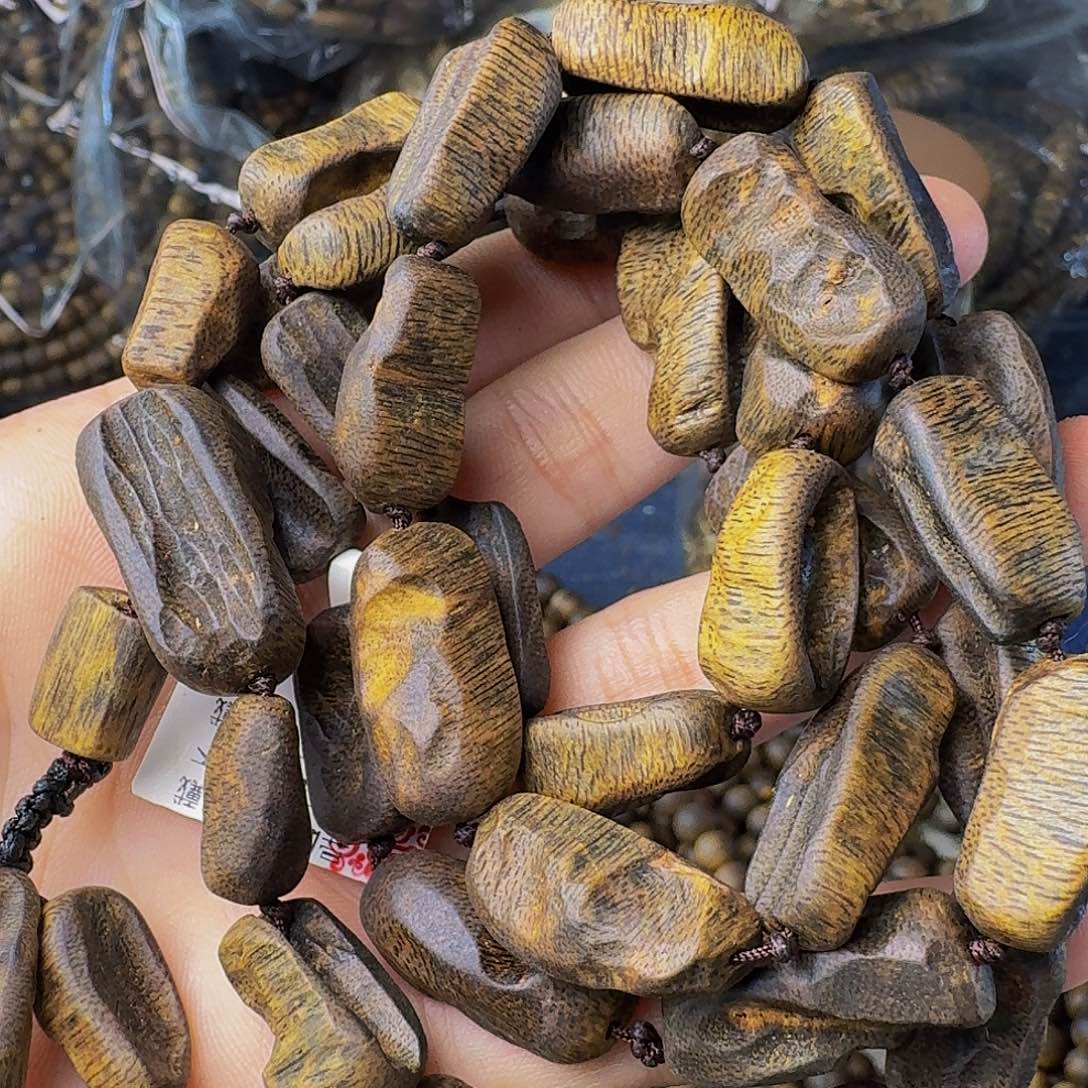 沉香手串沉水板头47克