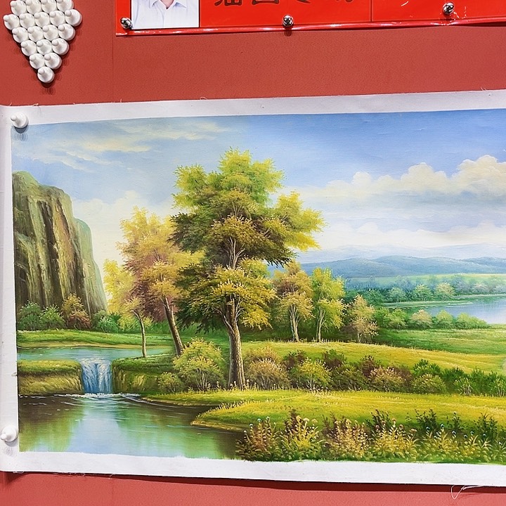 油画银**宝刘文桂老师油画作品朵 