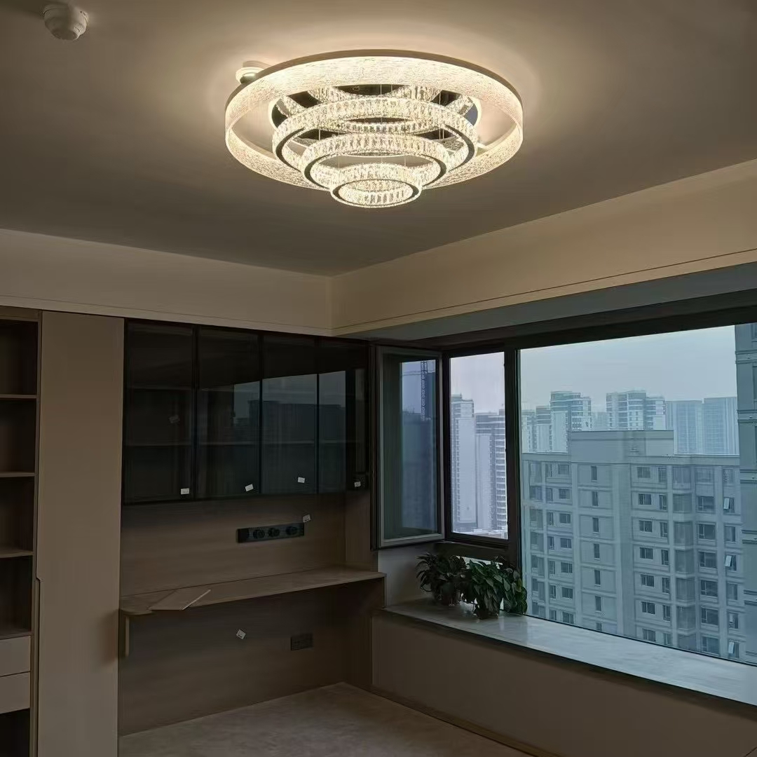 【中山慧亮】2025新款轻奢高端大气上档次别墅专用吸顶中山灯具