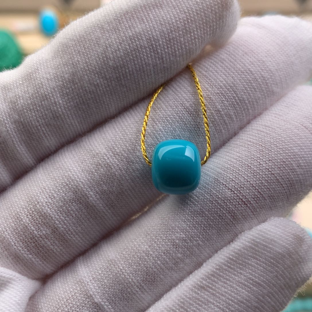 未镶嵌绿松石珠宝奇石9.2*8.1