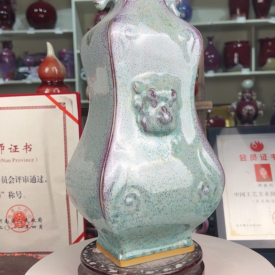 摆件郑家钧窑摆件