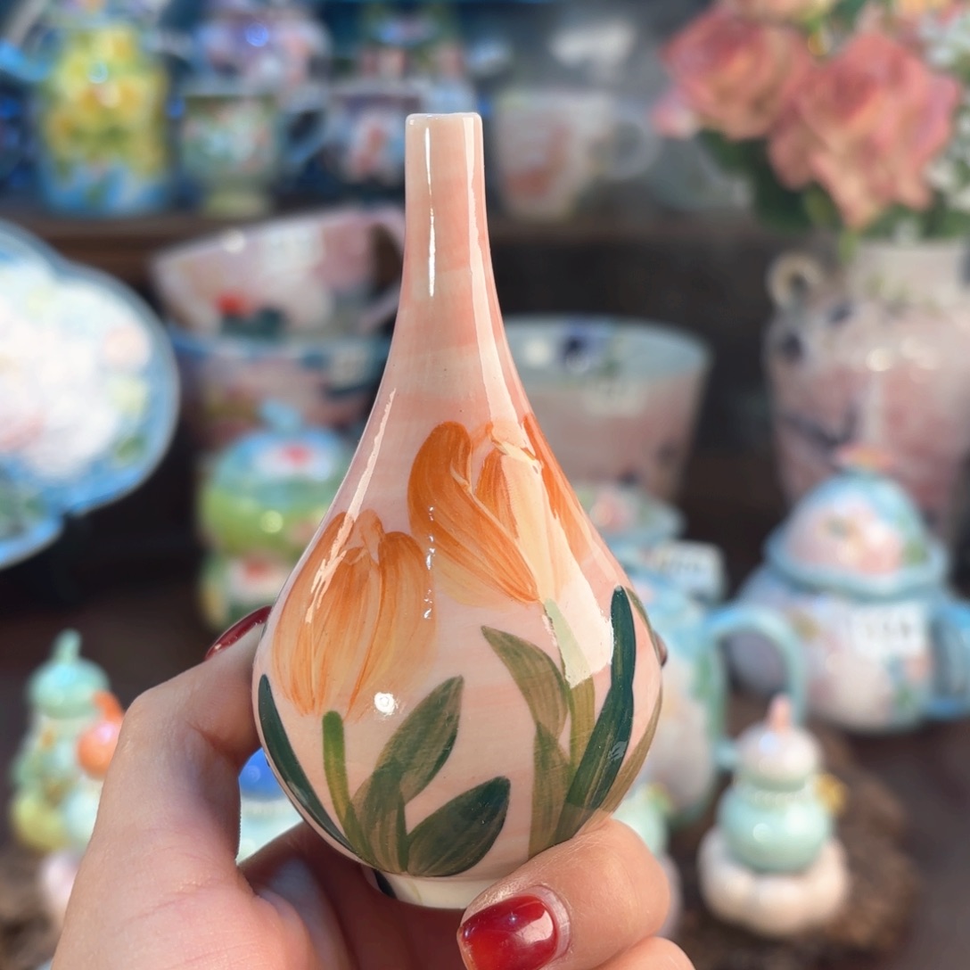 景德镇手绘高温釉下彩陶瓷茶具