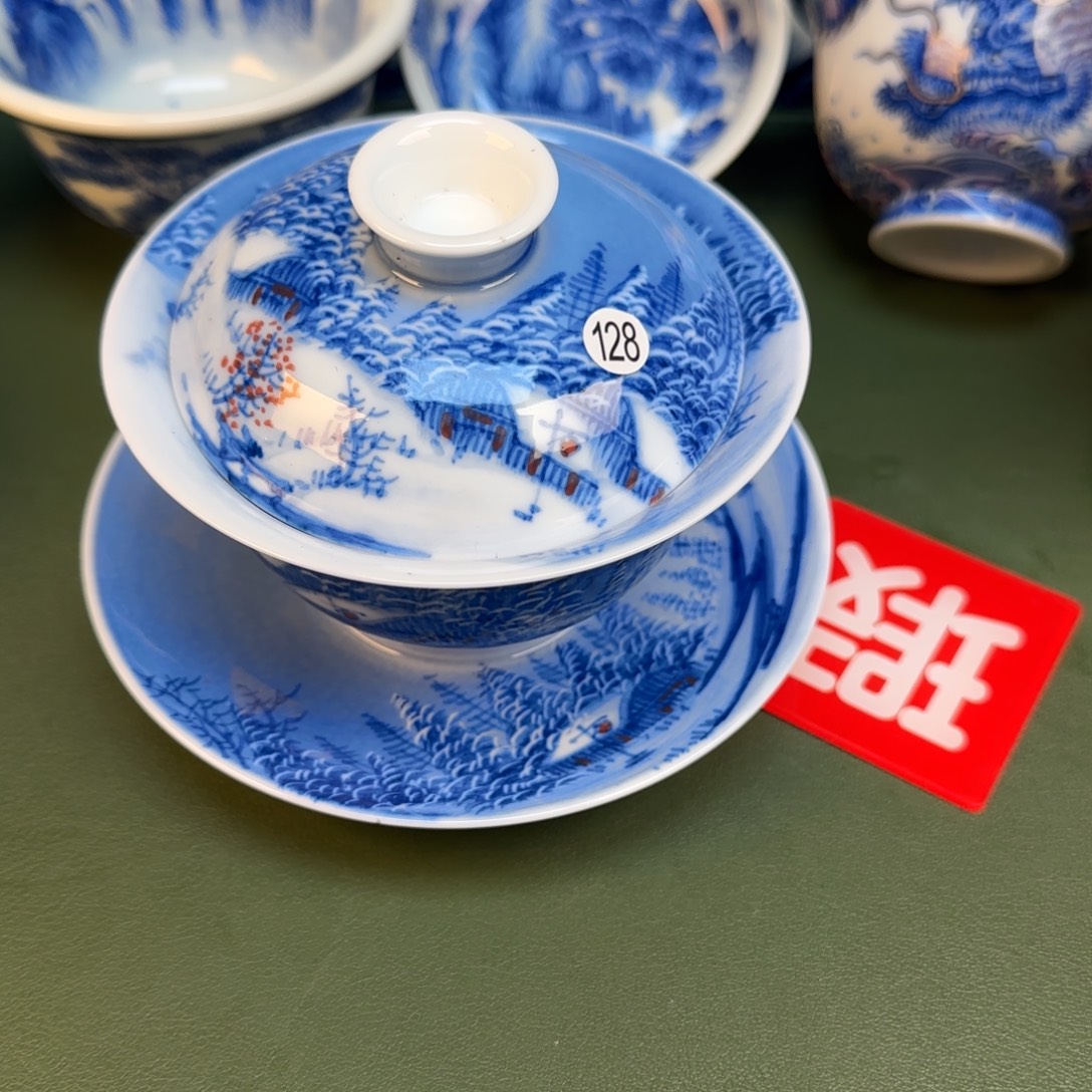 彦祖纯手工手绘茶具128