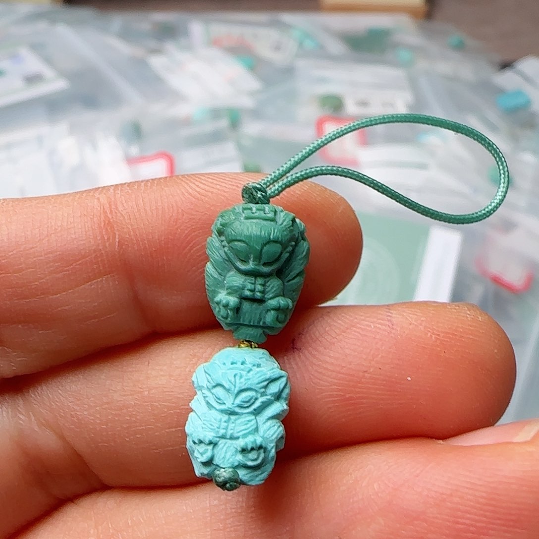 绿松石珠宝半成品未镶嵌