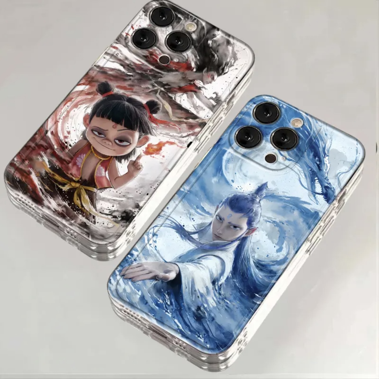 哪吒魔童闹海适用苹果16手机壳华为Pura70荣耀小米红米OPPOvivo软