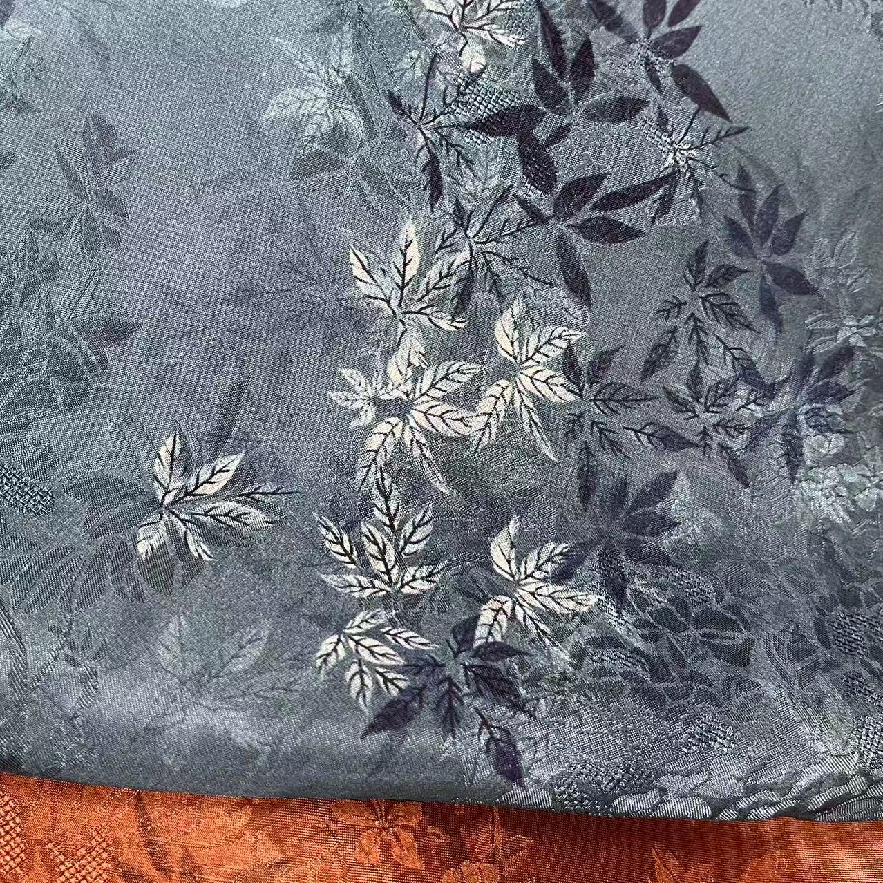 【绒兰】品牌打样！重磅丝绸服装面料 46号 枝繁叶茂