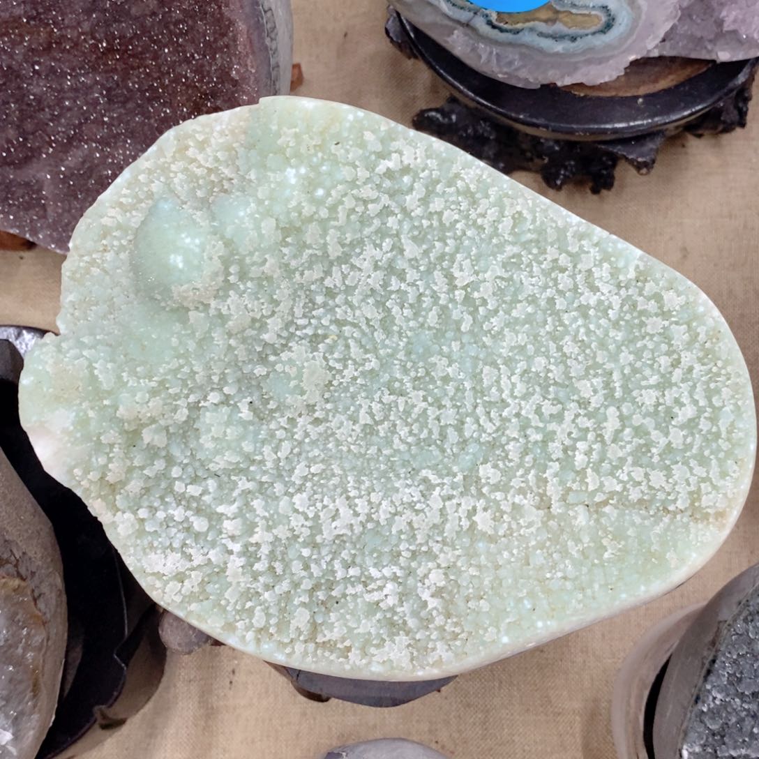 水晶天然水晶摆件9K金镶嵌
