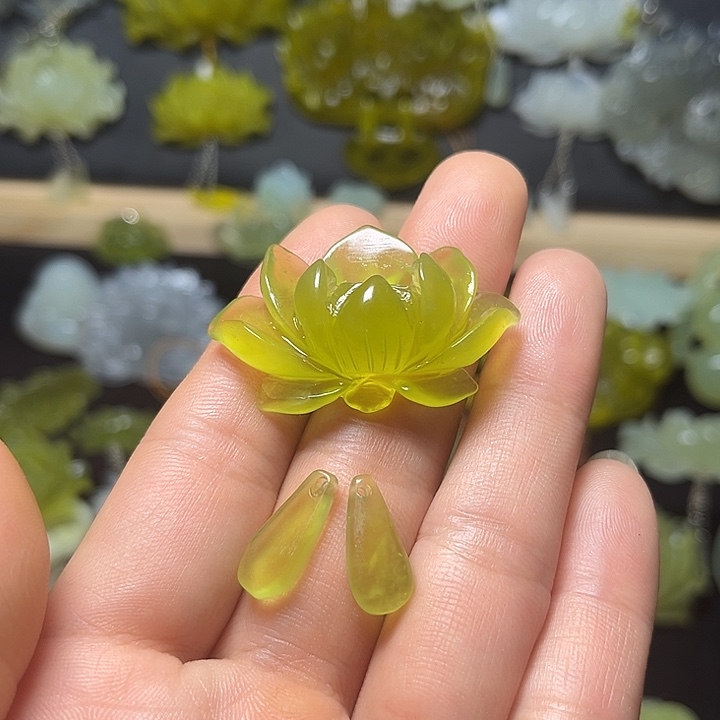 未镶嵌蛇纹石玉发饰