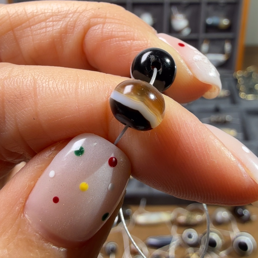 石英质玉未镶嵌一线玛瑙