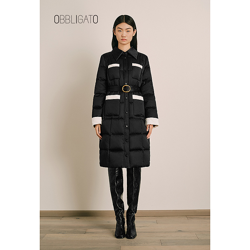 OBBLIGATO奥丽嘉朵1C64508560专选冬季丝棉鹅绒羽绒