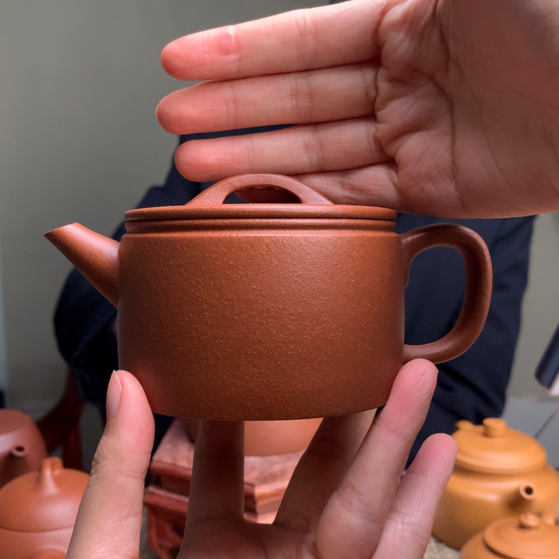 紫砂茶壶210毫升半手