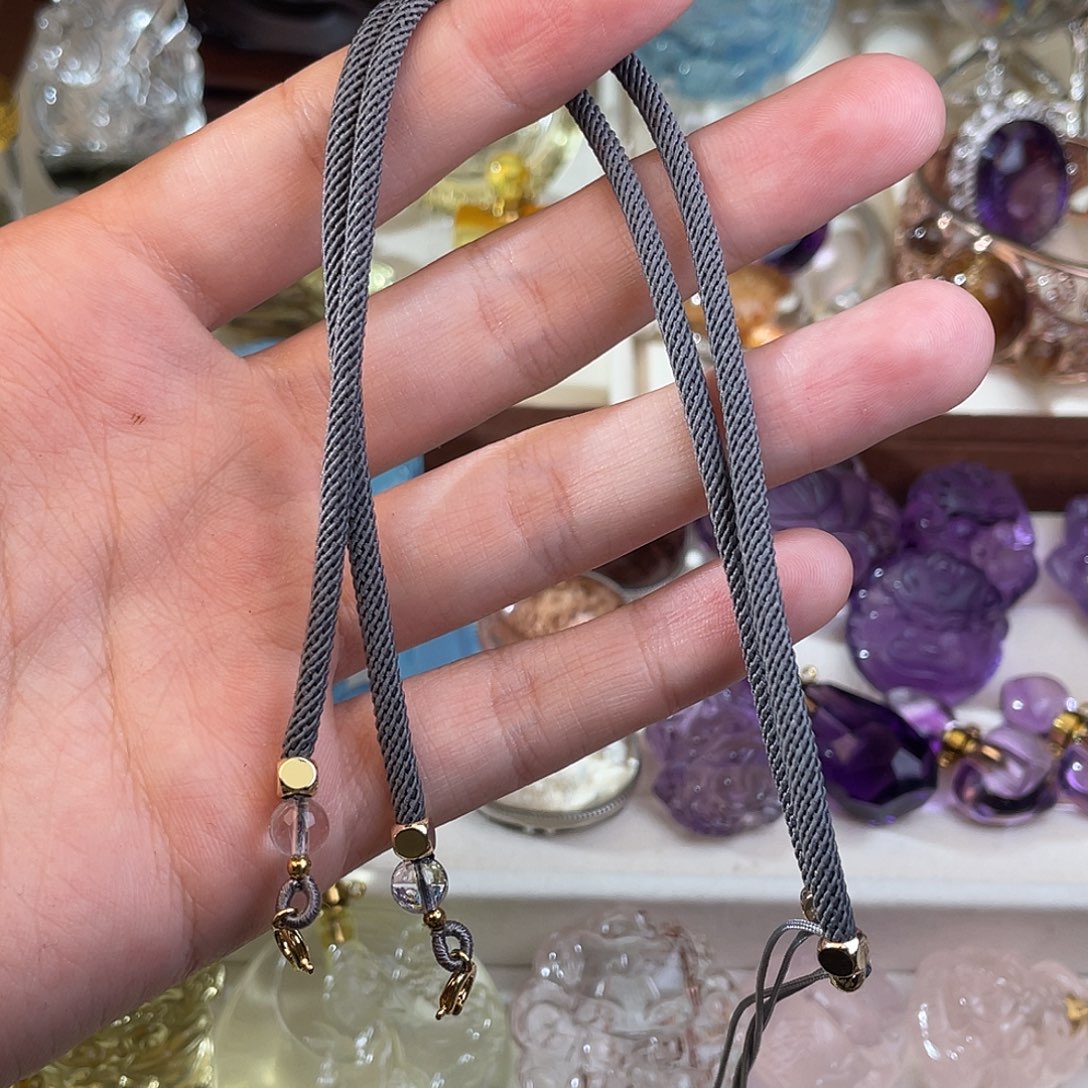 水晶颈饰未镶嵌天然水晶吊坠748