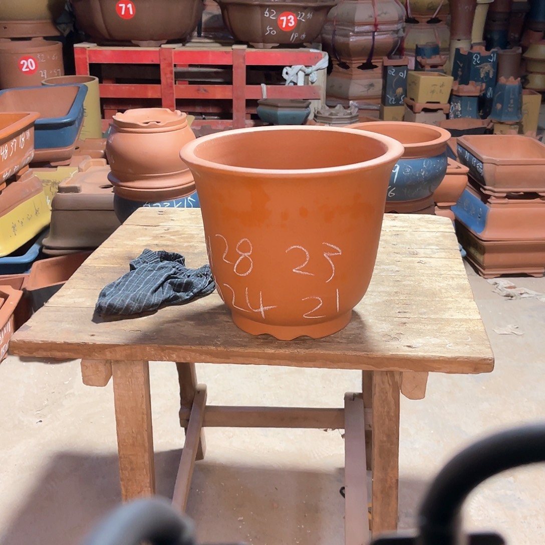 紫砂花盆高盆一个