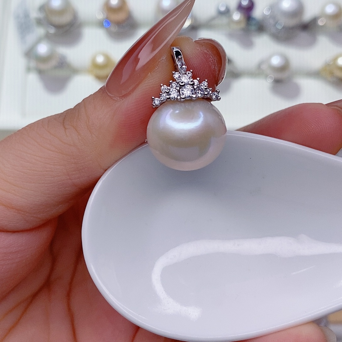 未镶嵌淡水珍珠吊坠(赠链)15➕