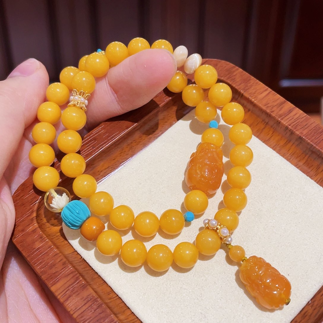 蜜蜡手链未镶嵌手串