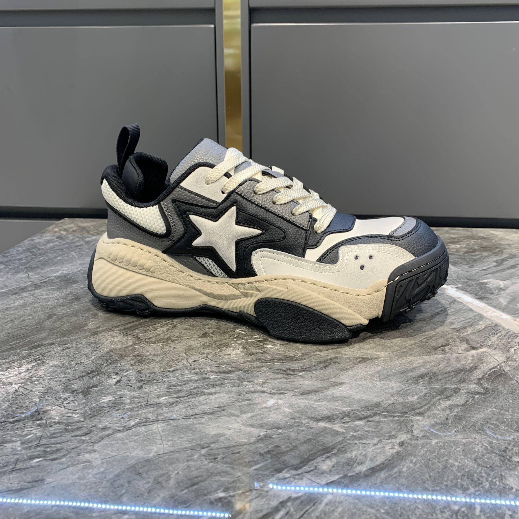 BAIDAFEINI新款男士老爹鞋厚底小众潮流时尚复古L8221-3C