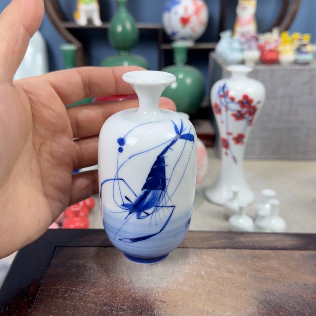 陶瓷手工小花器摆件