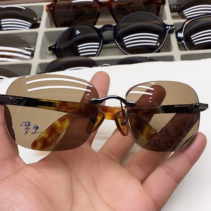 分体款天然水晶石头眼镜