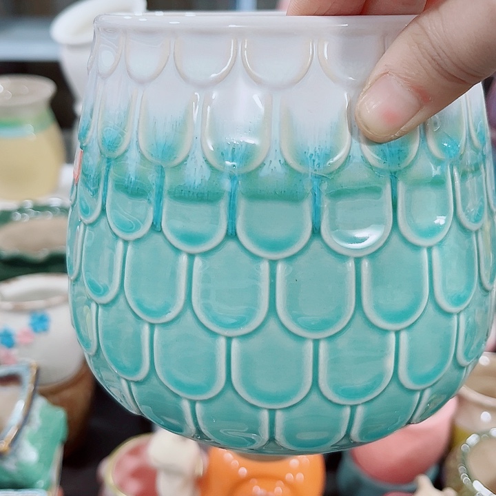 多肉陶瓷花盆满10元包邮