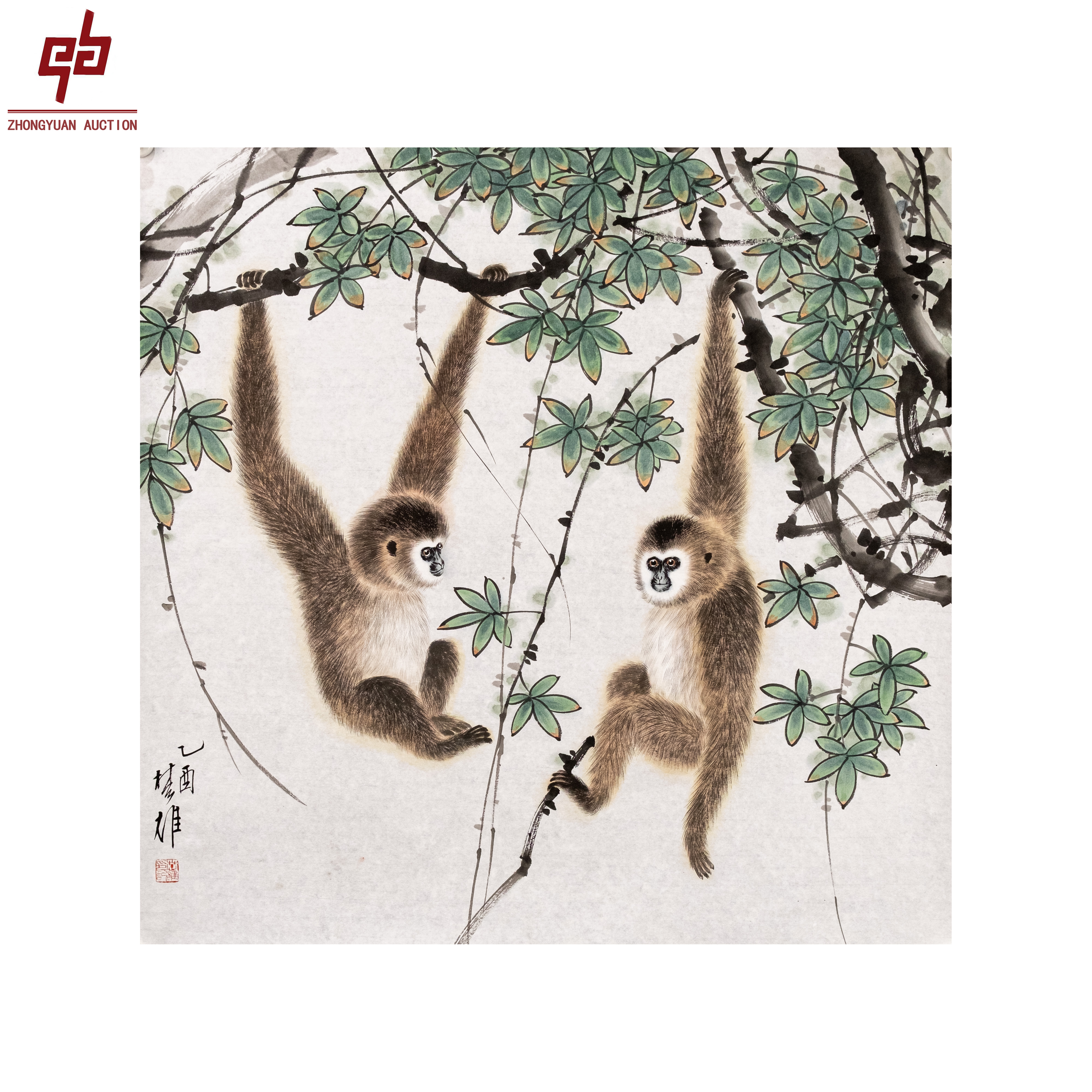 lot7922 方楚雄 动物 68cm*68 cm原片4.1平尺