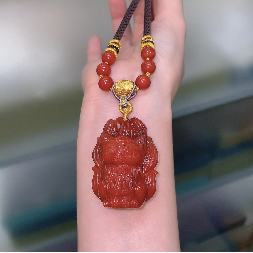 618宠粉限定！你见过立体的南红凤九吗？瓦西纯肉料南红回馈款凤九