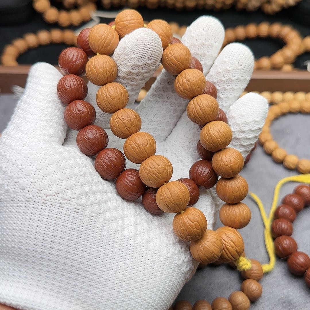 猴头核桃吊坠聚宝盆手持