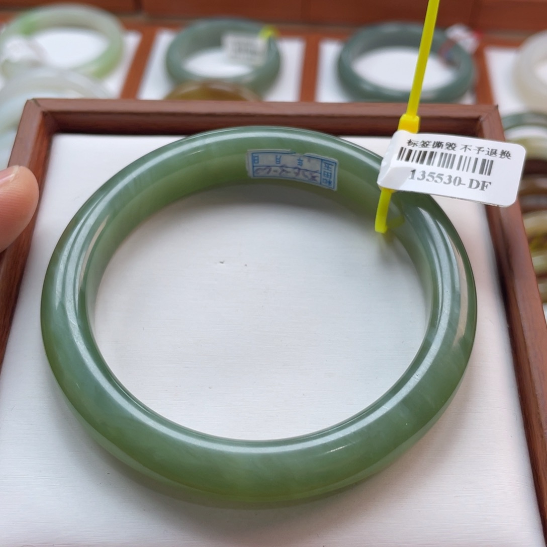 【闪购商品】未镶嵌手镯和田玉链接28。58-59