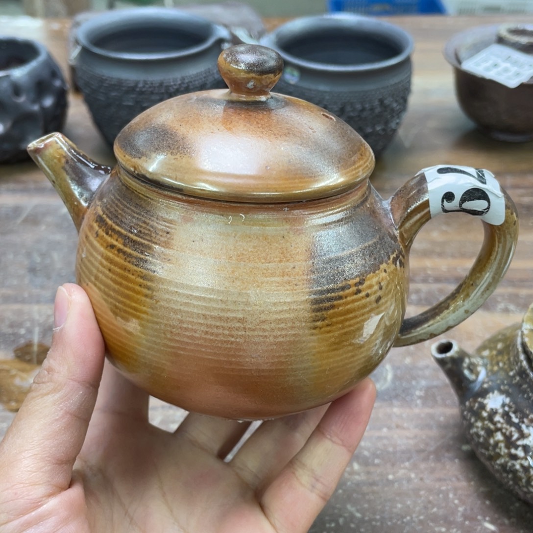 青***叔陶纯手工柴烧茶壶茶具