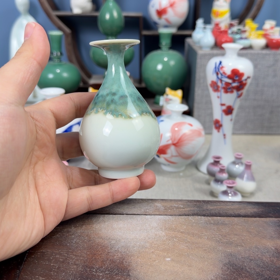 陶瓷手工小花器摆件